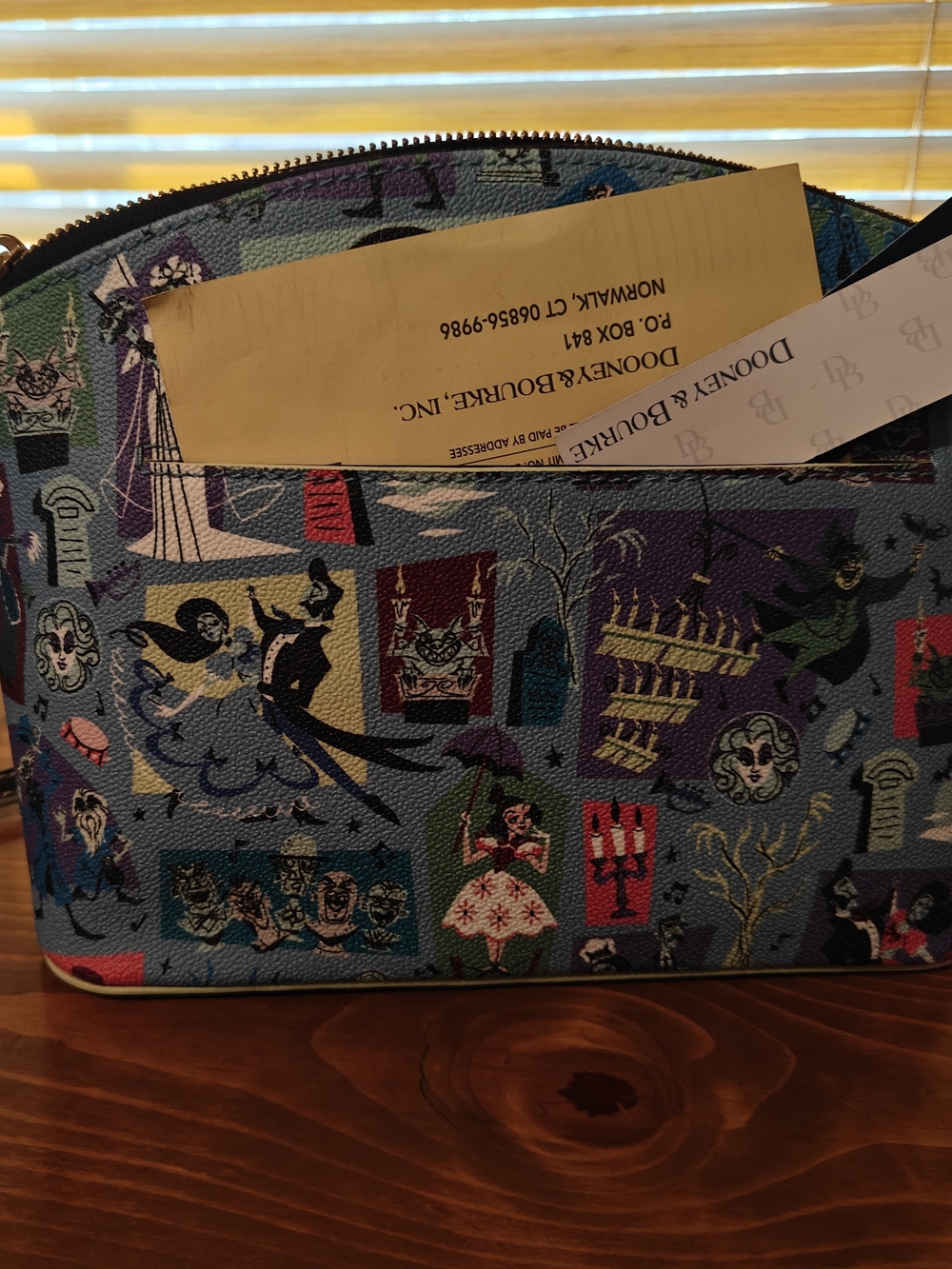Dooney & Bourke Blue Haunted Mansion Character Dome Crossbody - Picture 2 of 7